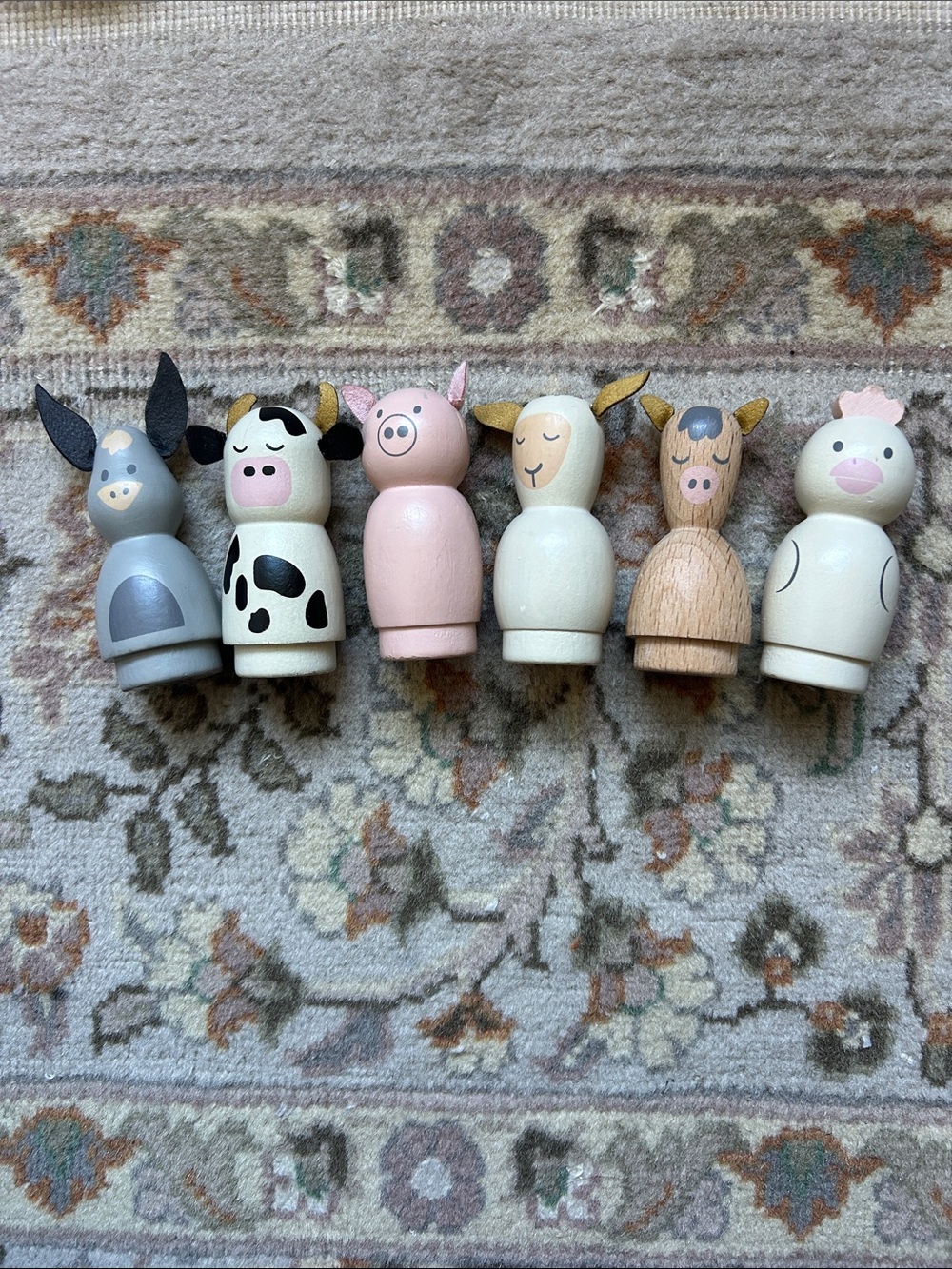 Hearth & Hand Magnolia Wood Toy Farm Animals